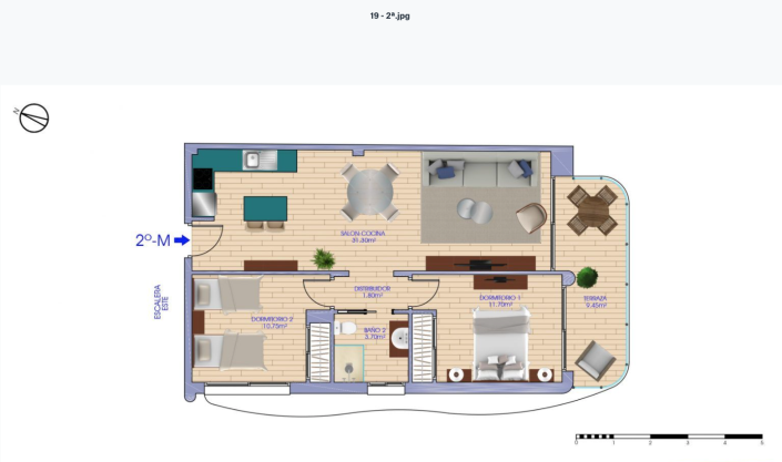 Image No.38-2 Bed Apartment for sale