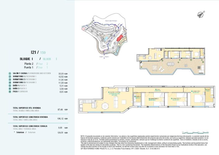 Image No.12-3 Bed Apartment for sale