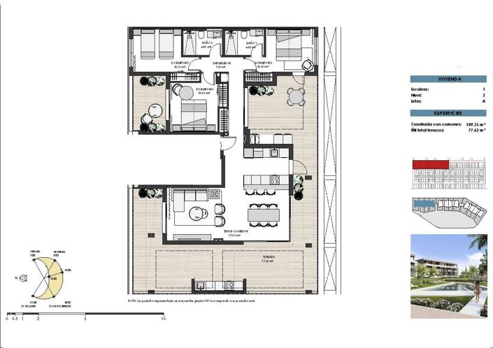 Image No.15-3 Bed Apartment for sale