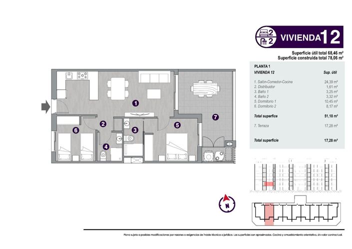 Image No.22-2 Bed Apartment for sale