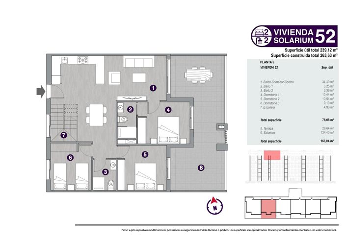 Image No.35-3 Bed Apartment for sale