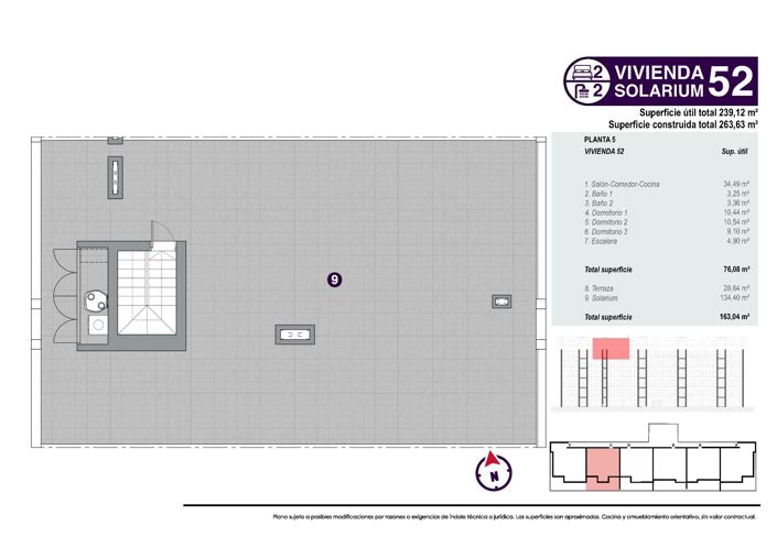 Image No.36-3 Bed Apartment for sale