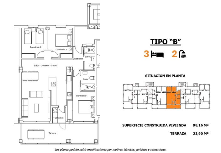 Image No.8-3 Bed Apartment for sale