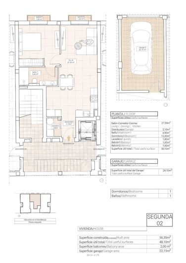 Image No.2-Appartement de 1 chambre à vendre à Hondón de las Nieves