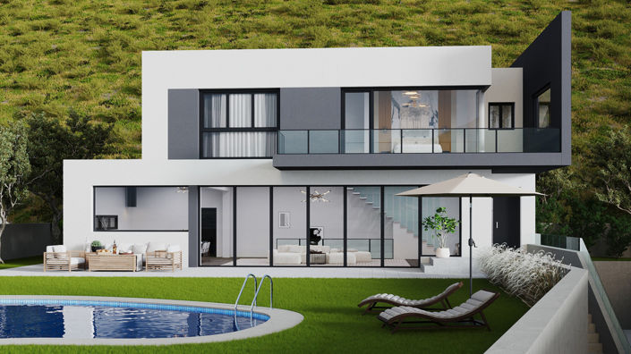 Image No.1-Villa de 4 chambres à vendre à Mijas