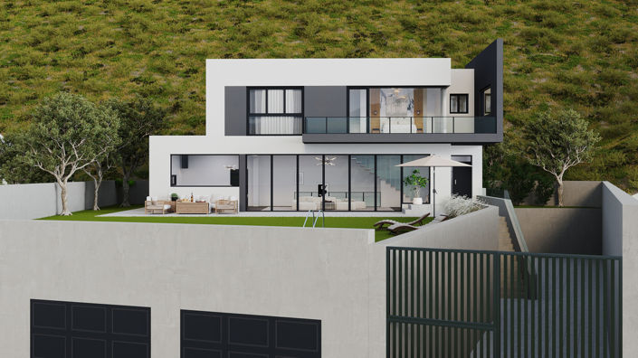 Image No.2-Villa de 4 chambres à vendre à Mijas