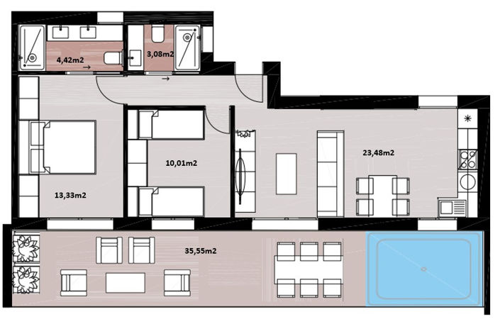 Image No.17-3 Bed Property for sale