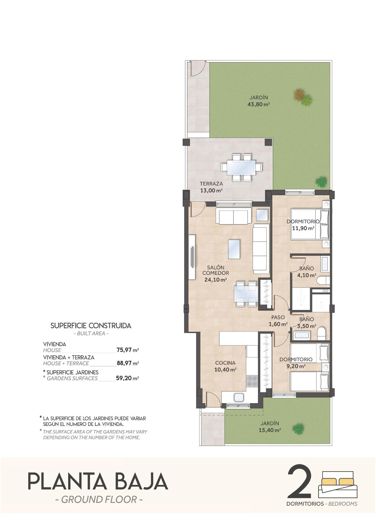 Image No.19-2 Bed Bungalow for sale