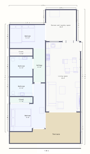 Image No.26-2 Bed Apartment for sale