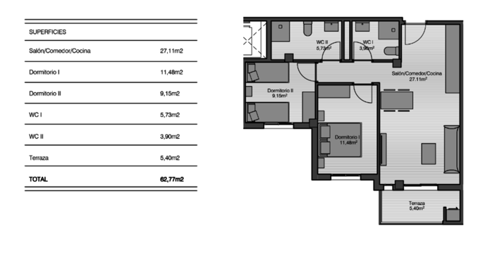 Image No.27-2 Bed Apartment for sale