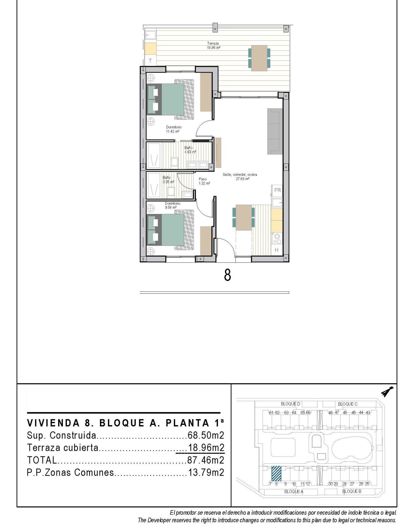 Image No.22-Appartement de 2 chambres à vendre à Torre Pacheco Town