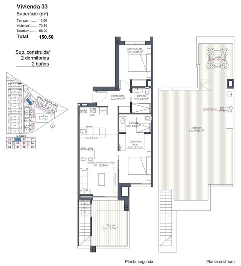Image No.35-2 Bed Apartment for sale