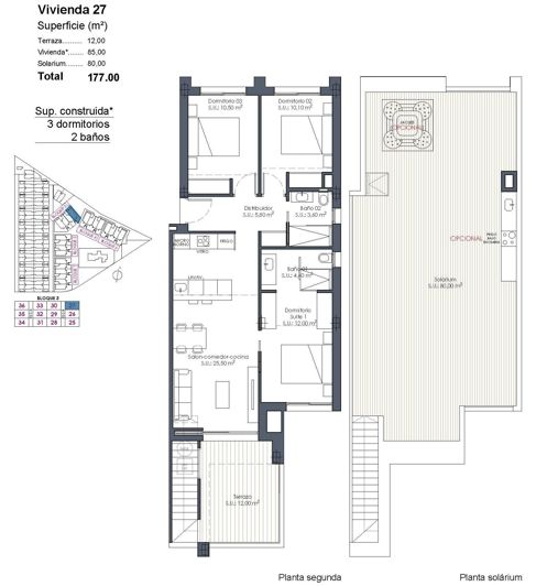 Image No.35-3 Bed Apartment for sale