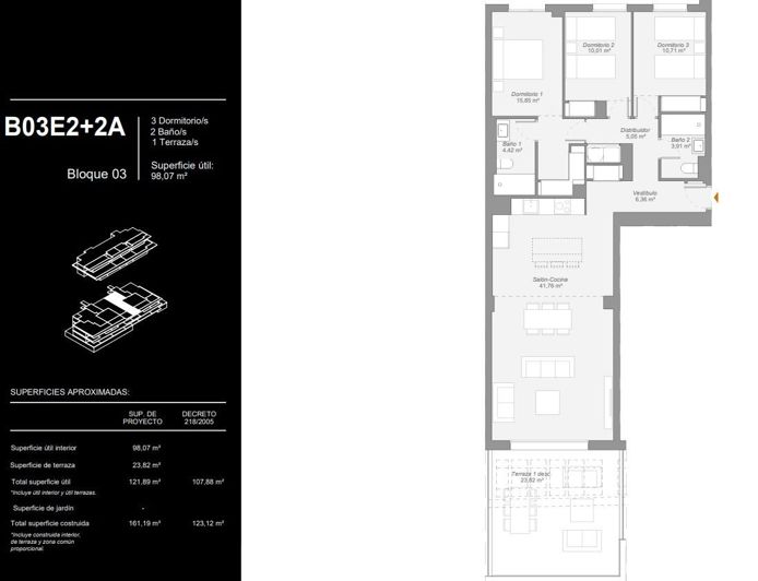 Image No.16-3 Bed Apartment for sale