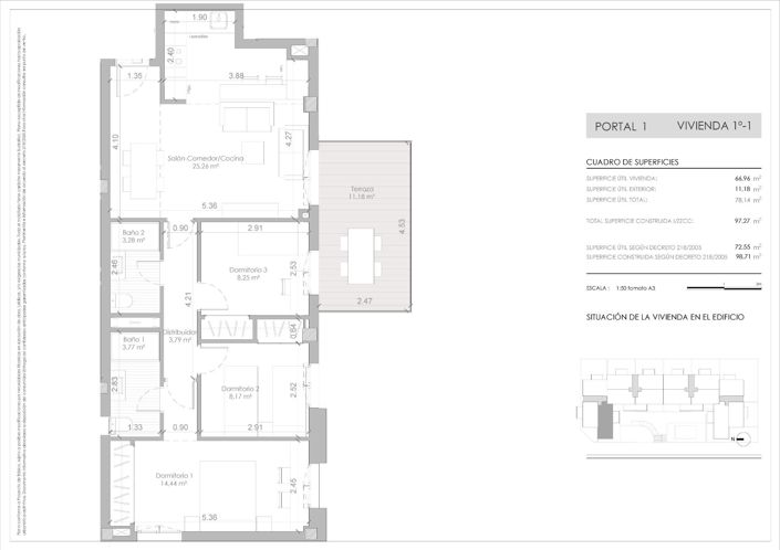 Image No.8-3 Bed Apartment for sale