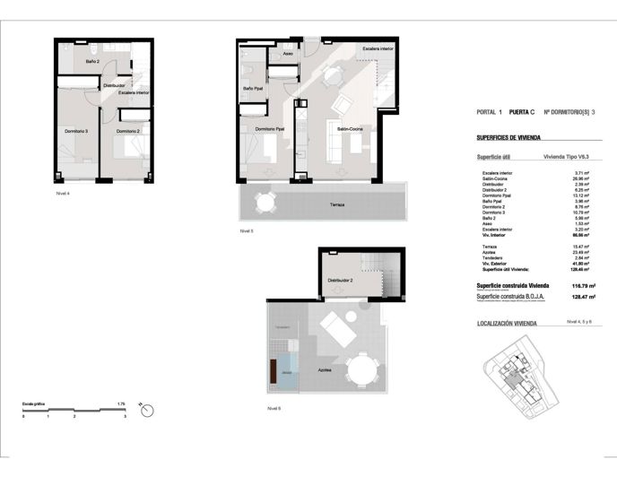 Image No.6-3 Bed Apartment for sale