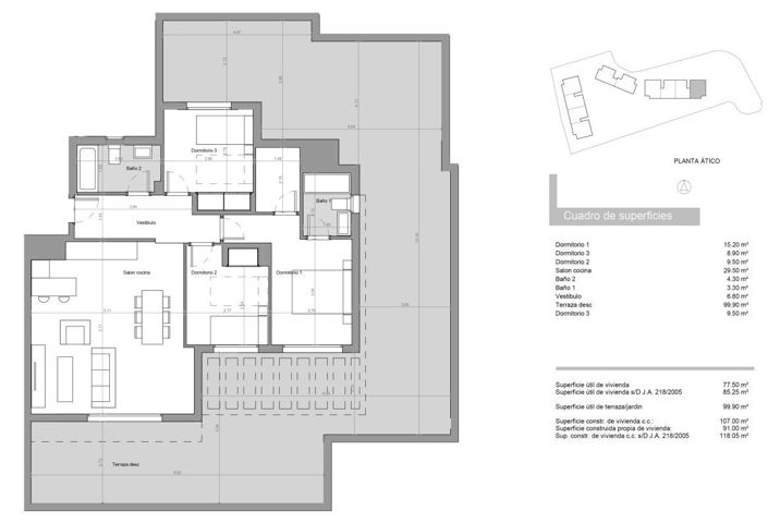 Image No.19-3 Bed Apartment for sale