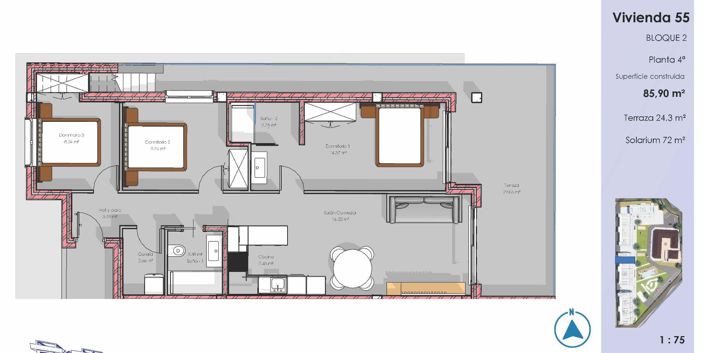 Image No.8-Appartement de 3 chambres à vendre à Guardamar del Segura