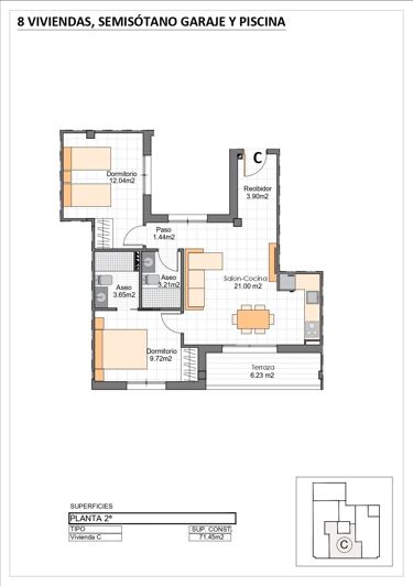 Image No.8-2 Bed Apartment for sale