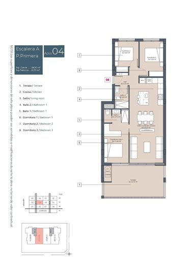 Image No.6-3 Bed Apartment for sale