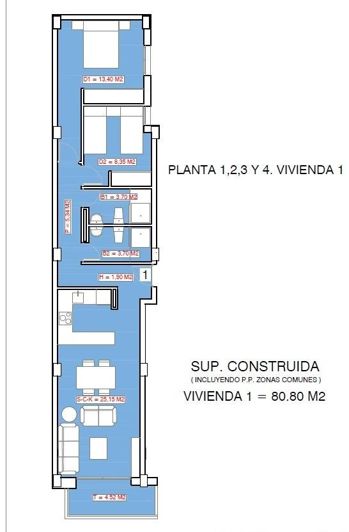 Image No.18-2 Bed Apartment for sale