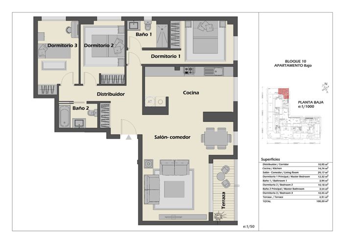 Image No.24-3 Bed Apartment for sale
