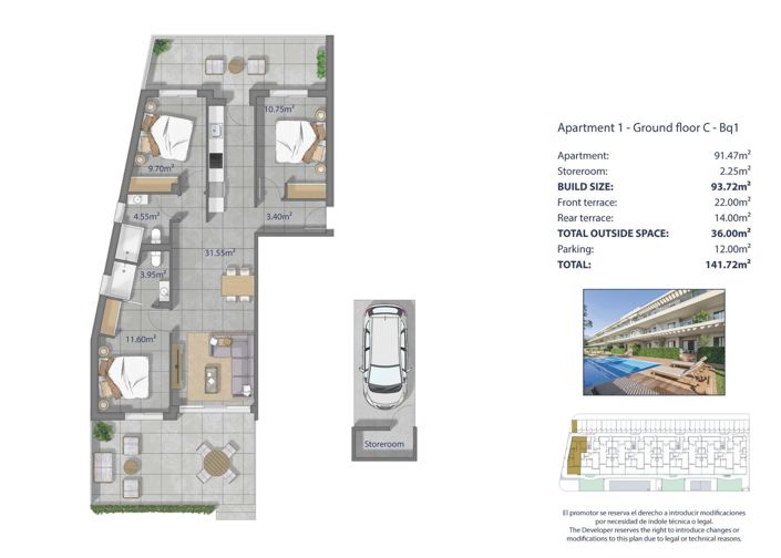 Image No.12-3 Bed Apartment for sale