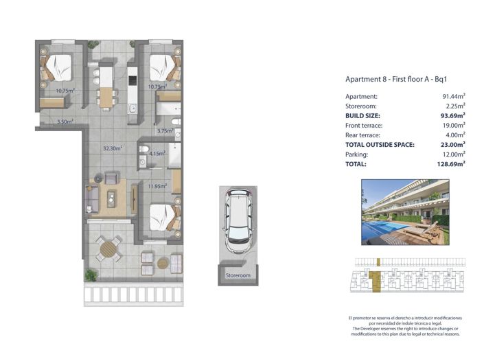 Image No.12-3 Bed Apartment for sale
