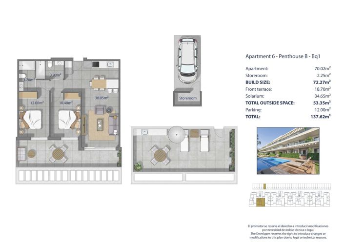 Image No.13-Penthouse de 2 chambres à vendre à Los Alcázares