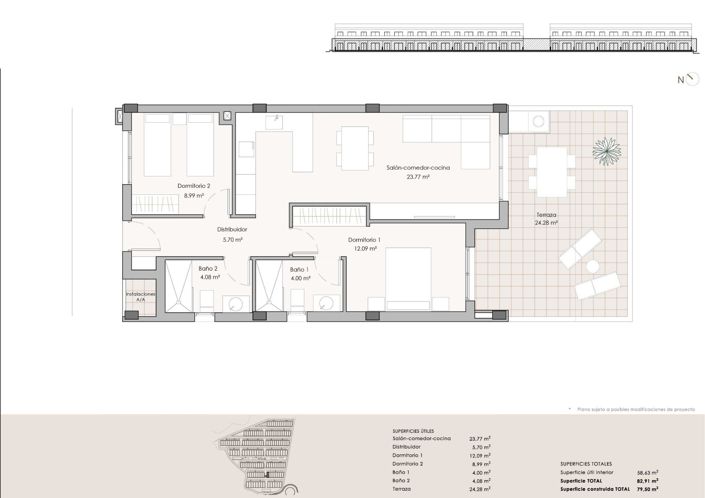 Image No.14-2 Bed Apartment for sale