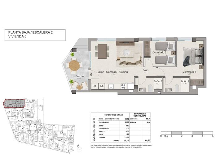 Image No.11-2 Bed Apartment for sale