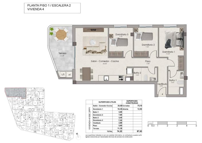 Image No.11-3 Bed Apartment for sale
