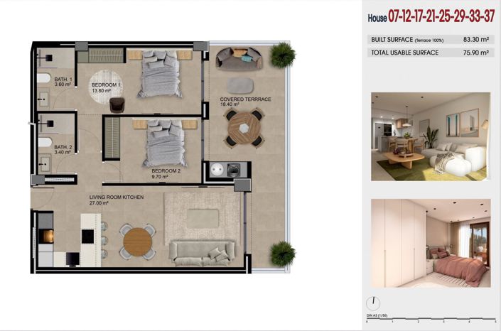 Image No.8-Appartement de 2 chambres à vendre