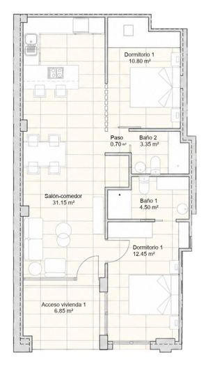 Image No.20-2 Bed Apartment for sale