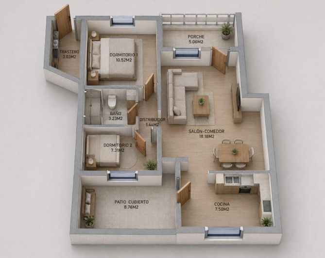Image No.34-2 Bed Bungalow for sale