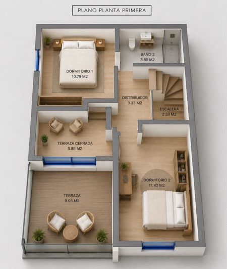 Image No.40-2 Bed Townhouse for sale