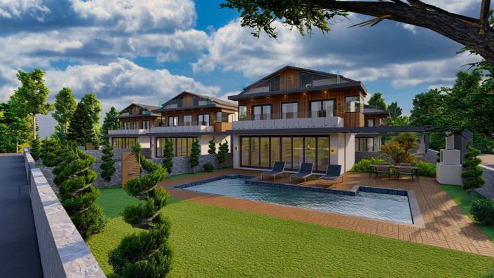 Image No.4-Villa / Détaché de 4 chambres à vendre à Ovacik