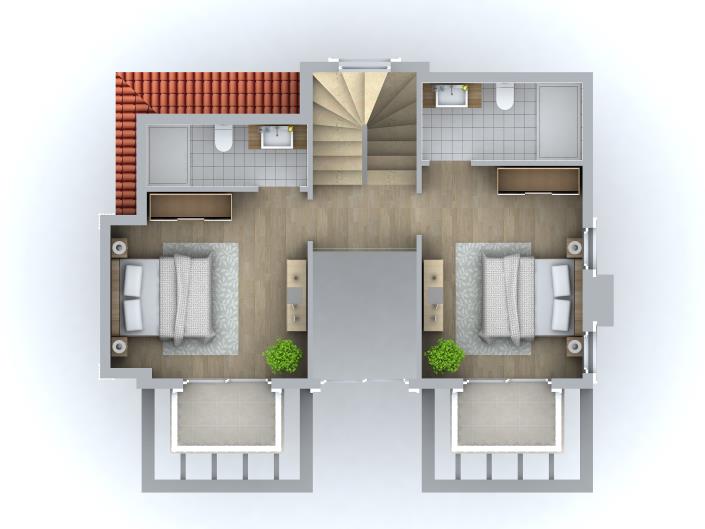 Image No.6-Villa / Détaché de 4 chambres à vendre à Ovacik