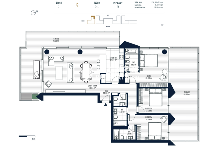 Image No.60-3 Bed Apartment for sale