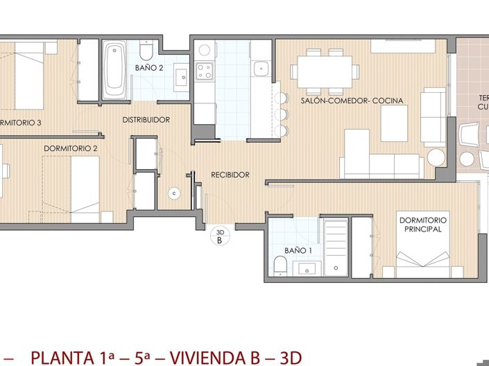 Image No.12-3 Bed Apartment for sale