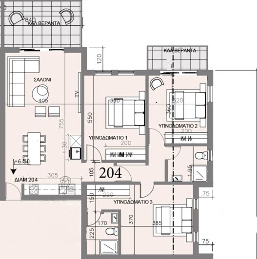 Image No.5-Appartement de 3 chambres à vendre à Deryneia