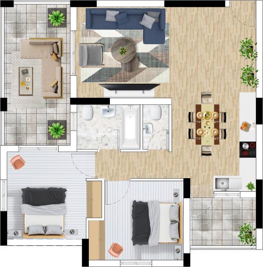 Image No.5-Appartement de 3 chambres à vendre à Agios Athanasios