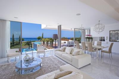 Akamas-Bay-Villas-living-and-dining-room-with-unobstructed-sea-views