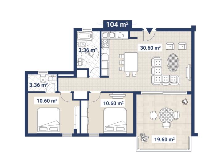 Image No.10-Appartement de 2 chambres à vendre à Agios Tychonas