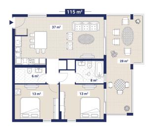 2BED-115SQM