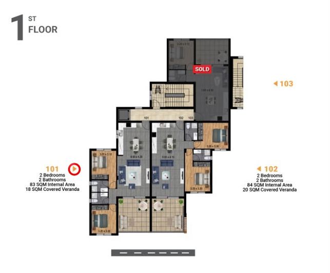 Image No.6-Appartement de 2 chambres à vendre à Parekklisia
