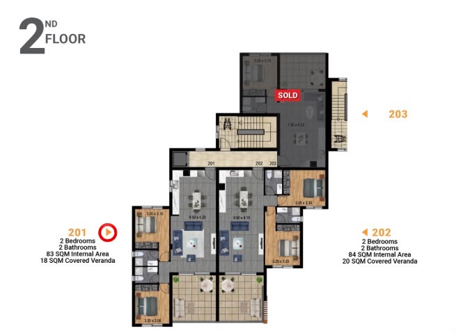 Image No.6-Appartement de 2 chambres à vendre à Parekklisia