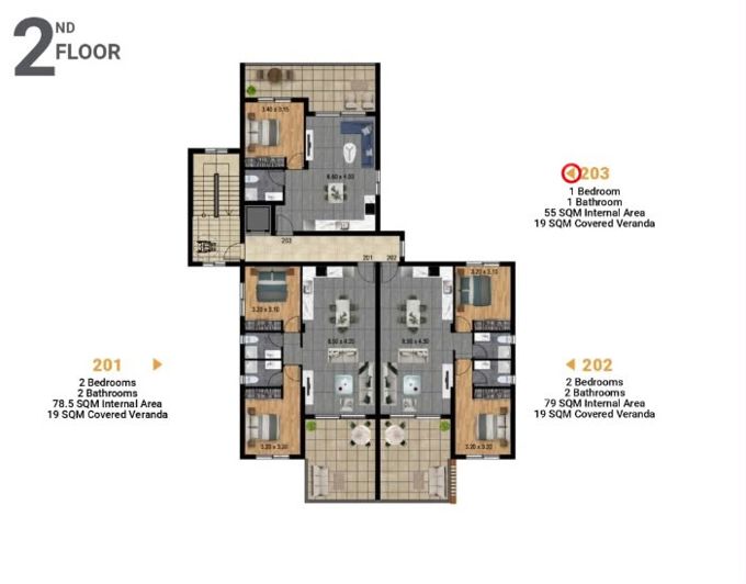 Image No.6-Appartement de 2 chambres à vendre à Parekklisia