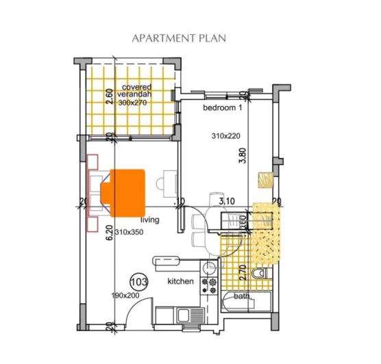 Image No.10-Appartement de 1 chambre à vendre à Mandria