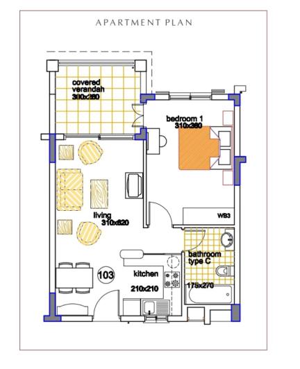 Image No.12-Appartement de 1 chambre à vendre à Mandria